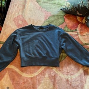 Blue cropped sweatshirt